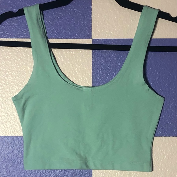 NWOT American Apparel Mint Green Crop Top Tank - Size XS BUNDLE FOR DISC - Picture 3 of 5